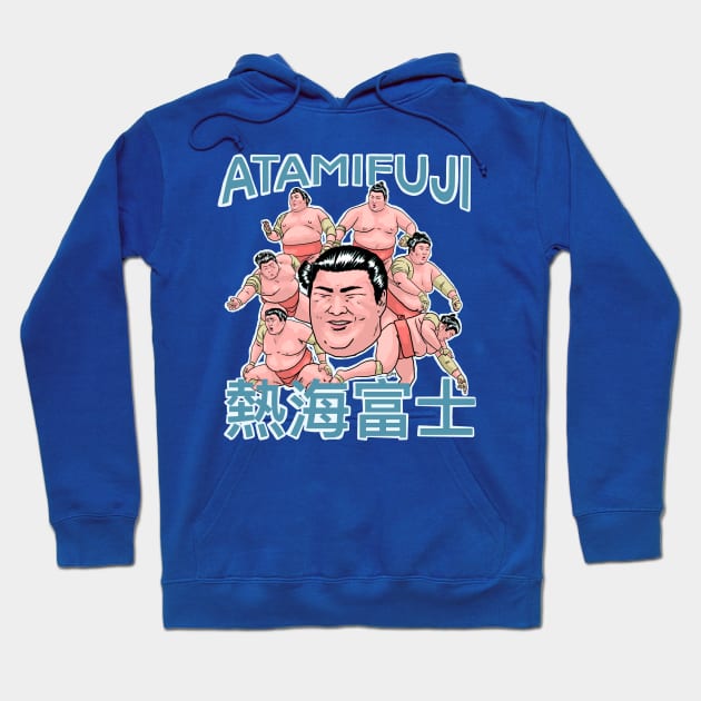 Japanese sumo wrestler Atamifuji Hoodie by FilthyTBear 